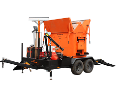 Термос-бункер на прицепе SV3000 для горячего асфальта